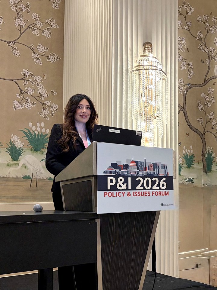 Rebecca K. Ivic speaking at the Policy and Issues Forum